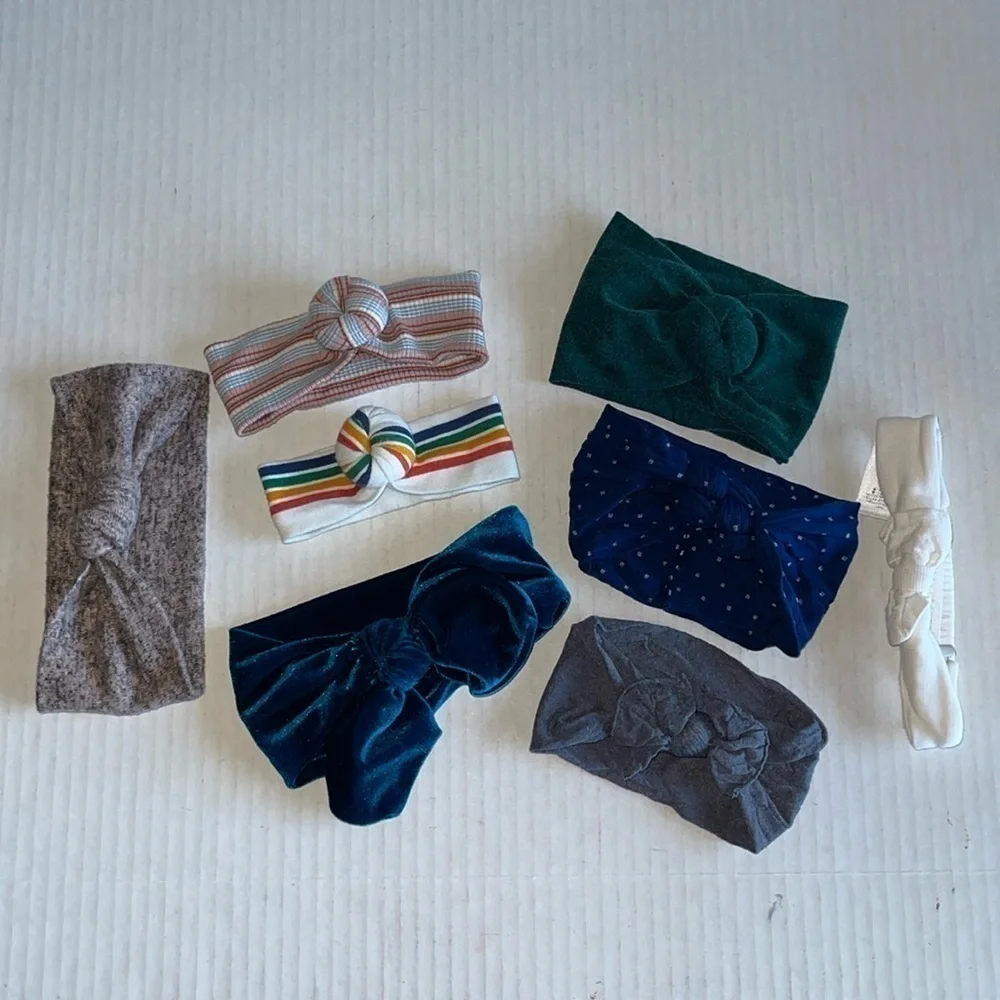 Bling Baby, Eyee Kids, Petit Bateau And Unbranded Baby Headband Bundle